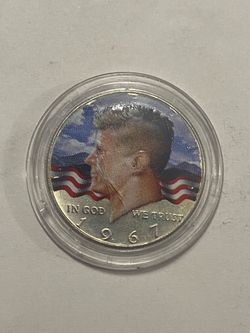 1967 50c Kennedy Half Dollar - Colorized - SKU-X4477 Collectible coin, I’m asking for $35, firm price.