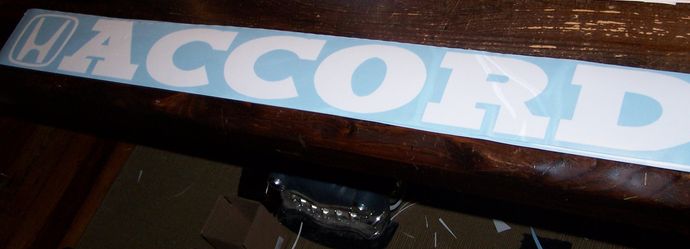 Honda Accord banner Windshield graphic