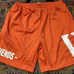 V Lon3 Orange Basketball Shorts / Running Shorts 