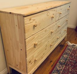 Pine Wood 6-Drawer Dresser ikea