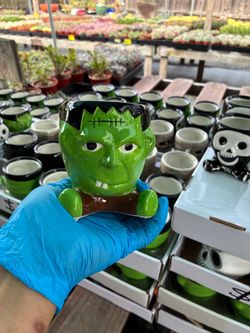 Halloween ceramic pots $4 each