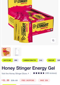 Honey stingers energy gels