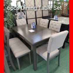 😍 Clearance 6pcs Dining Table Set 