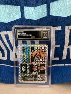 2020 Mosaic #12 Montage Mosaic Prizm Aaron Rodger’s Gen. Mint 10