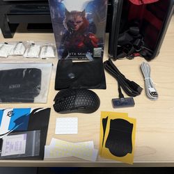 G-Wolves HTX Mini 8k wireless mouse + goodies (no grip tape)