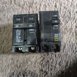 Eaton 60 Amp And  ⬛ D Breaker
