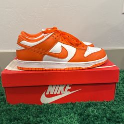 Nike Dunk Low Retro SP Syracuse 2020 Sneakers Orange CU1726 101 Size 11.5
