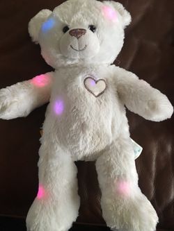 Build a bear. White with Chang color lights