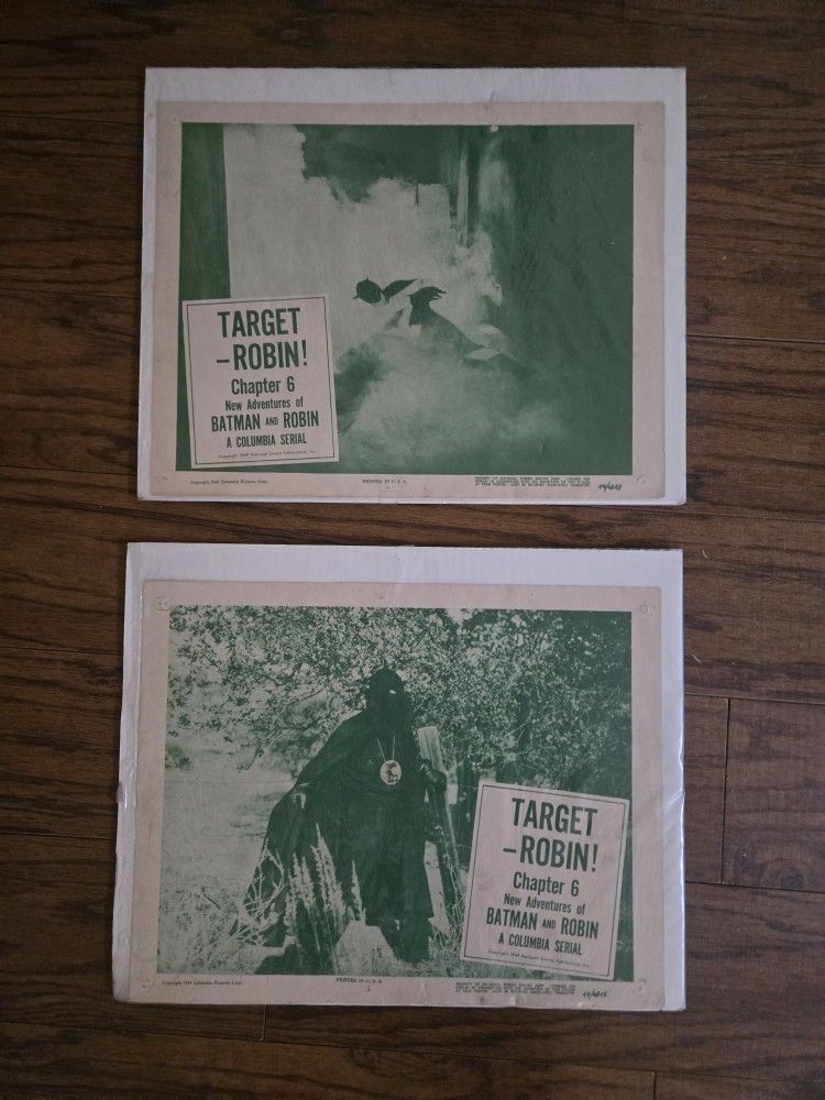 Batman Original Lobby Cards, 1949