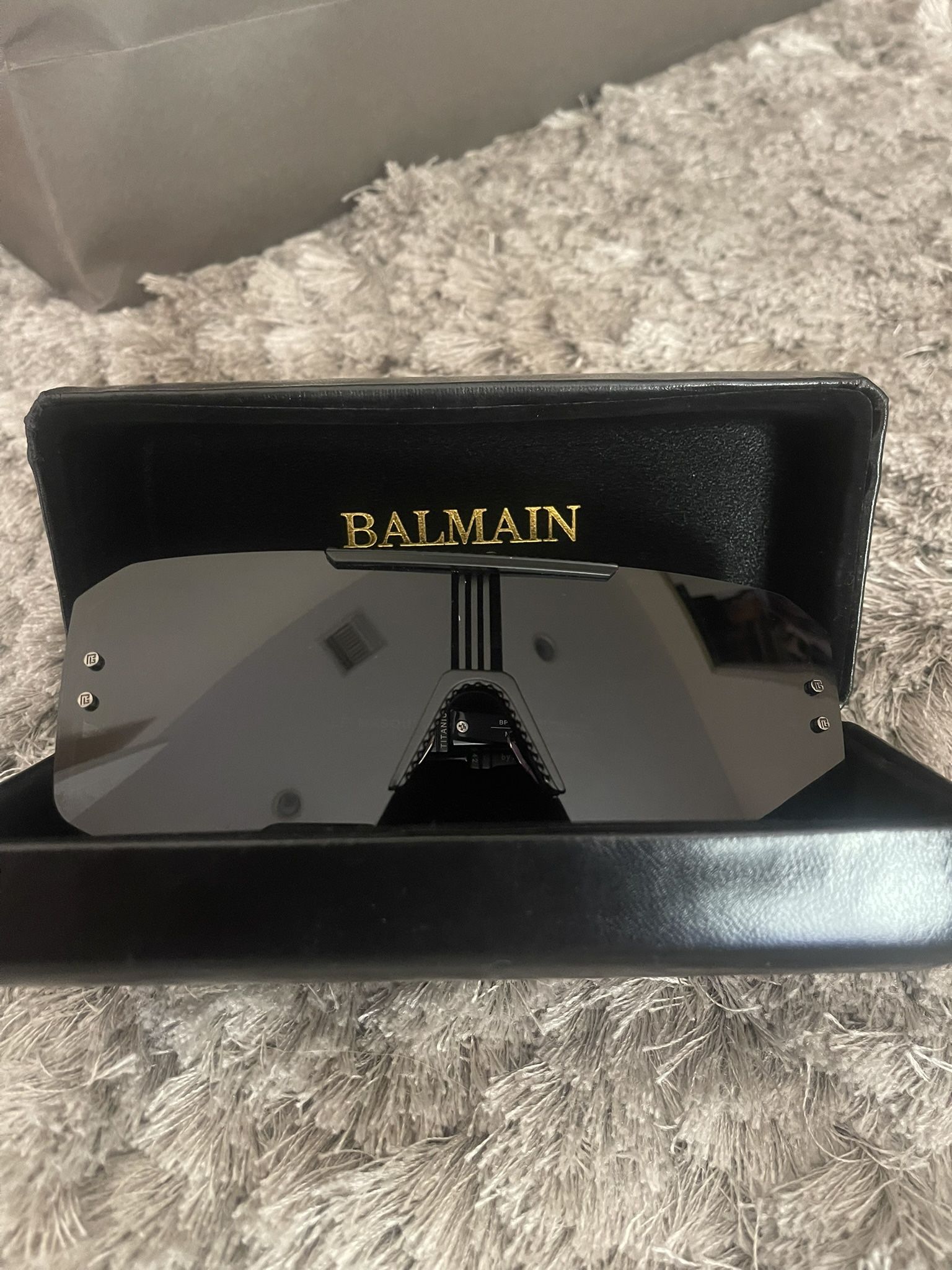 Balmain Sunglasses Black Oversized