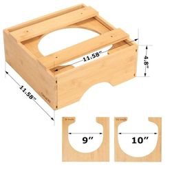 Bamboo Under Cabinet Paper Plate Holder