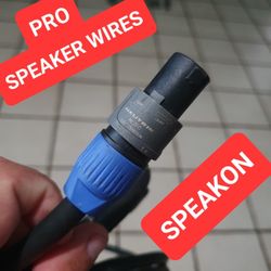 3 Professional Speakers wires / cables - Speakon 
