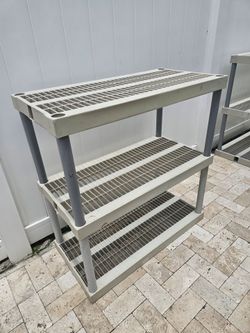 2 for $45 Plastic 3 high shelves