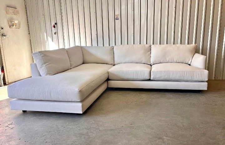 Delivery!! West Elm Haven MCM 113", Deep Seated, Sectional
