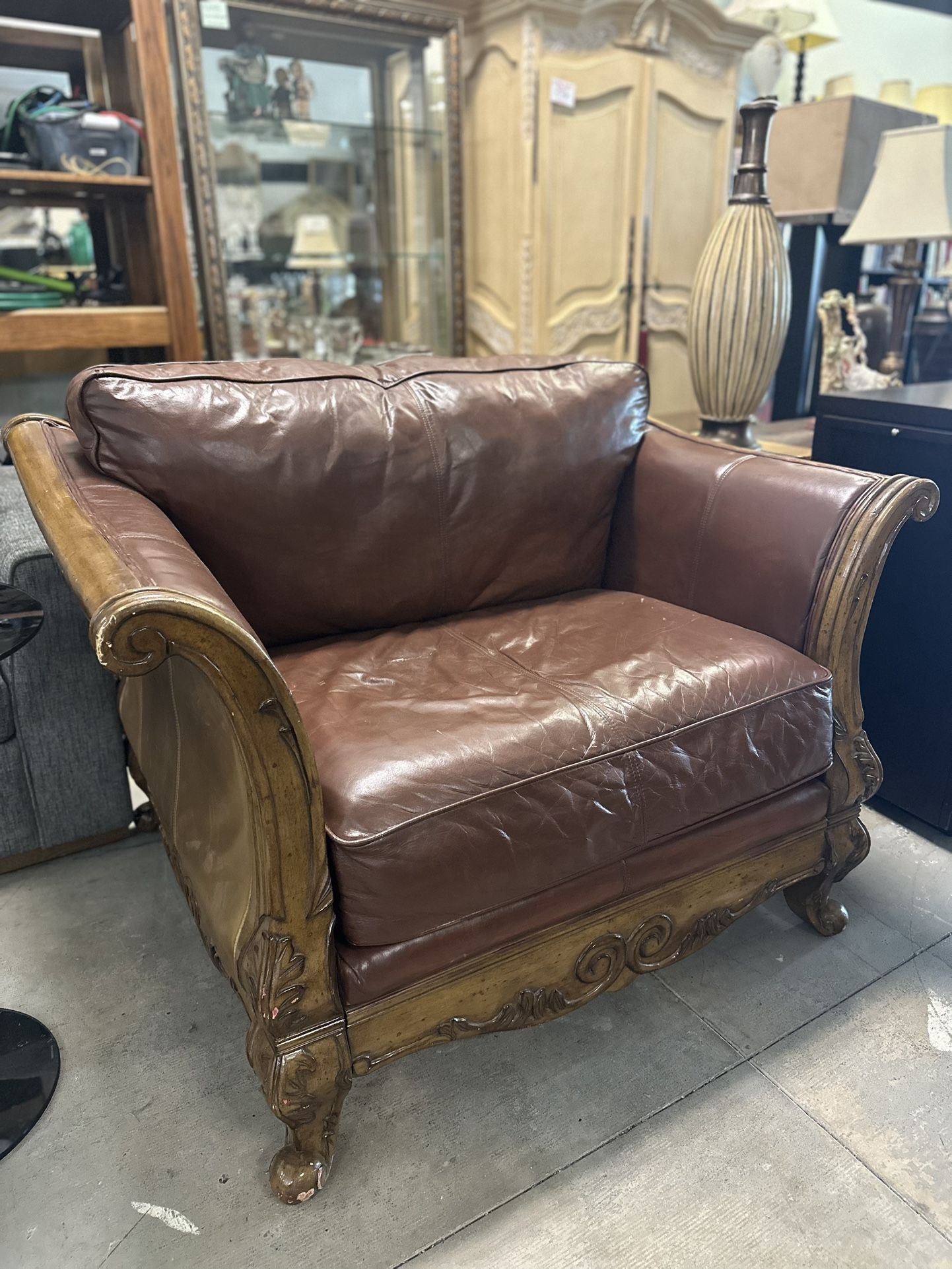 Oversize Leather Chair