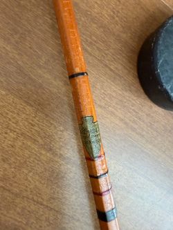 Antique B.H. Dyas Los Angeles Split Bamboo Fly Rod 3pc w/ 2 Tips Bag Tube