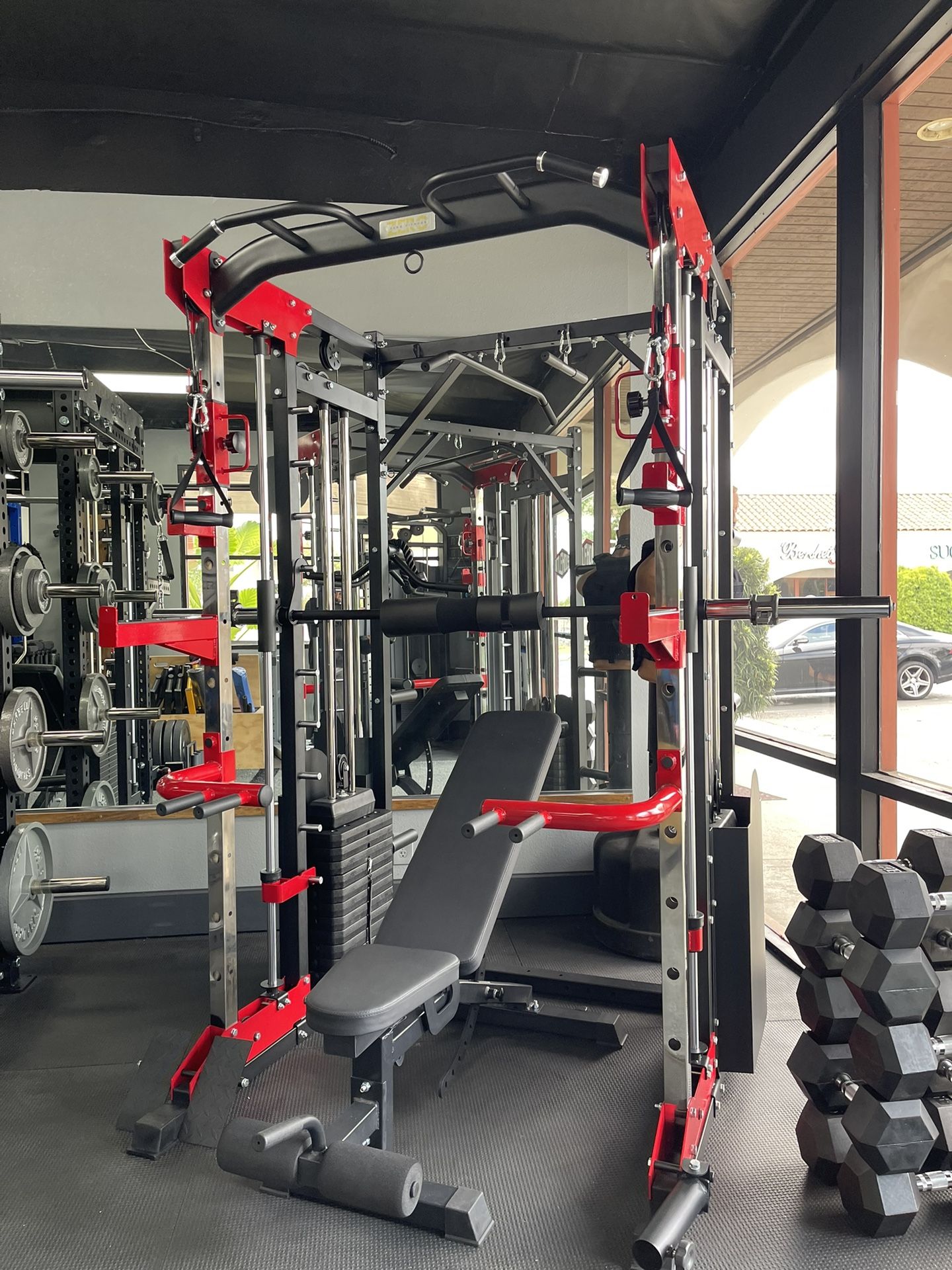 hot smith machine squat rack sports fitness gym equipment