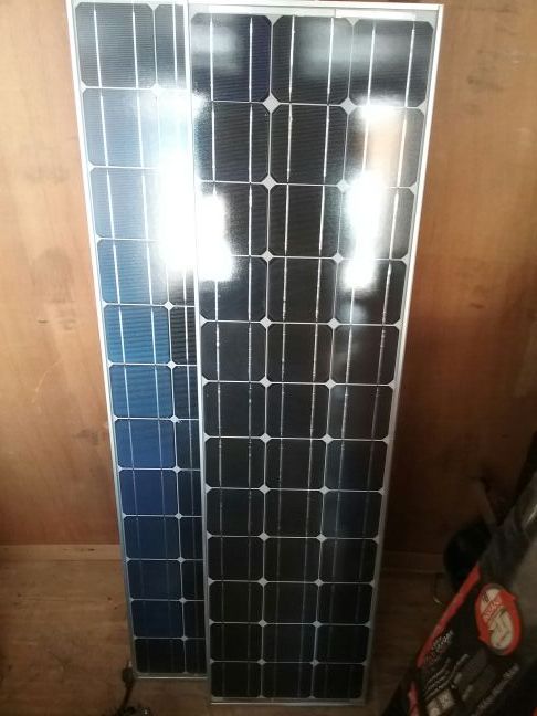 2 SIEMENS M55 PHOTOVOLTAIC MODULE SOLAR PANELS (13" x 51")