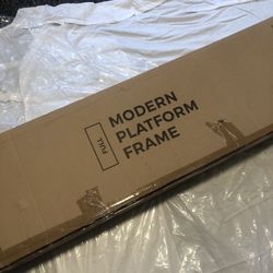 Modern Platform Bed Frame With Mattress