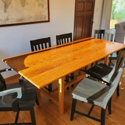 Dining room table and chairs