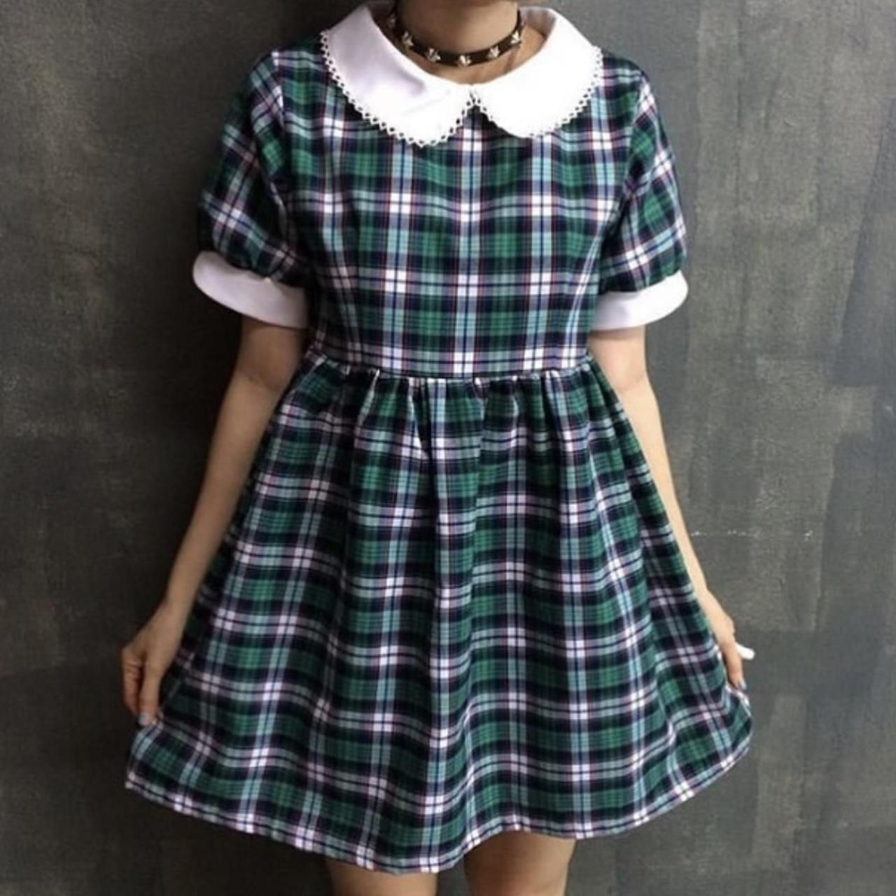 Plaid Baby Doll Dress