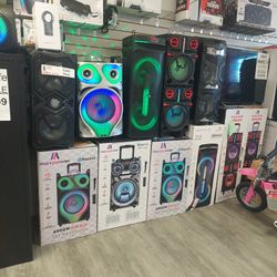 Party Speaker With Mic 🎤 And Remote Control Work With Bluetooth USB Cash Prices Start $39