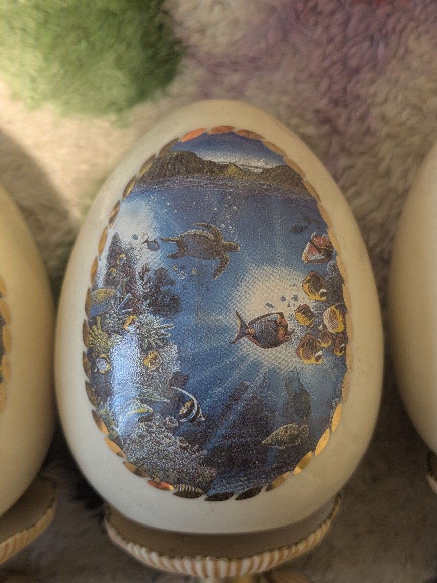 Danbury Mints Porcelain Eggs