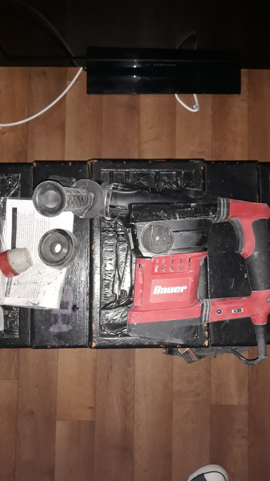 Bauer's Corded Rotary Hammer Drill (Model 1643E-B)