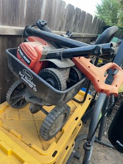 Lawn seed spreader and edger
