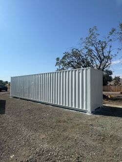 40 foot shipping container with fresh paint