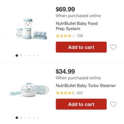 Baby Nutrilbullet and Steamer 