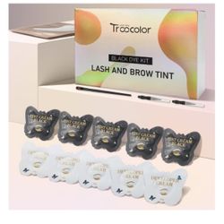 Eyebrow Color Eyelash Dye Kit Black