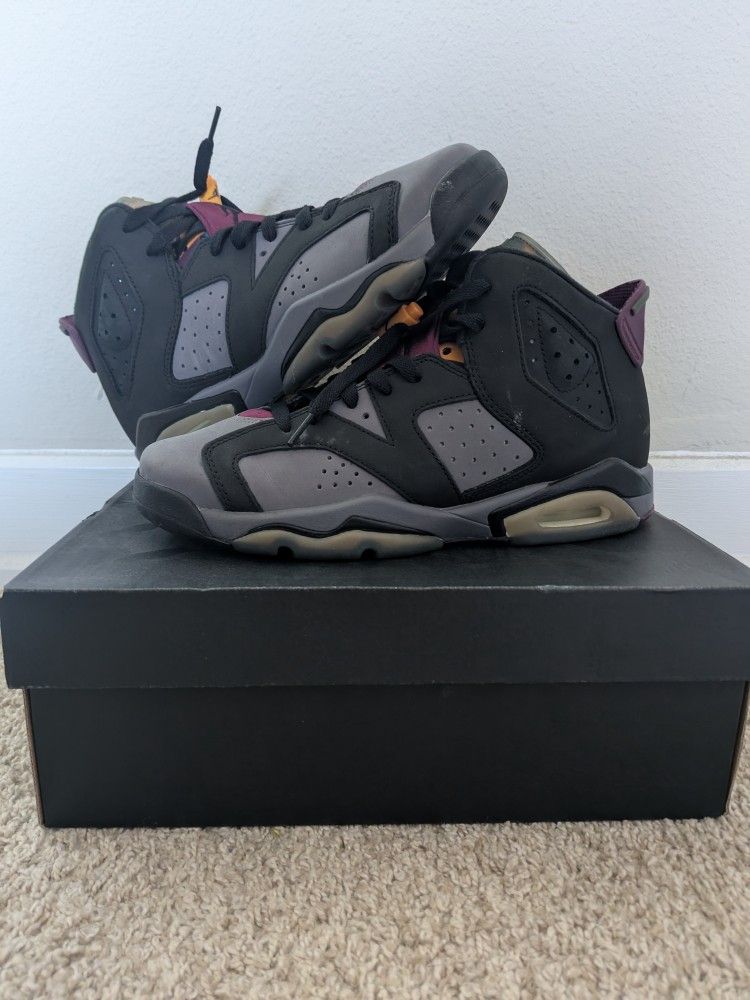 Air Jordan 6 Retro (GS) Black/Bordeaux Size 7Y