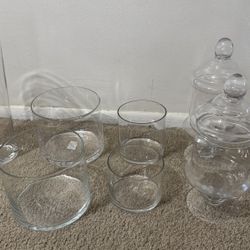 Glass Candy Jars 