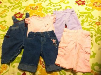6/9 months girl pants
