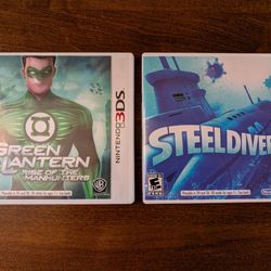Nintendo 3DS Green Lantern and Steel Diver Games