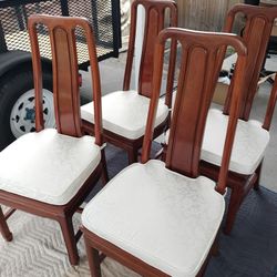 Set 12 Mid century Solid Heavy Chairs