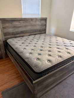 King bed frame and night stand
