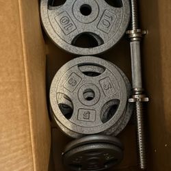 Weight Plates And Dumbell Handles