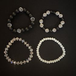4 Handmade Stretch Bracelets