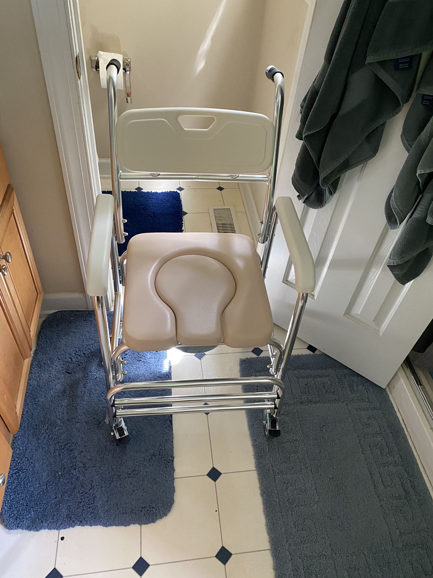 Potty Chair W/locking Wheels