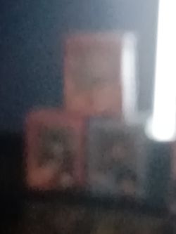 3 anime pin stand & 1 Ben solo pop figure