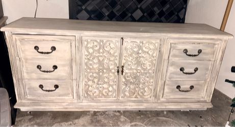 Large vintage rustic dresser