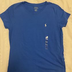 New With Tags- Polo Ralph Lauren Women’s Blue Shirt Size Medium