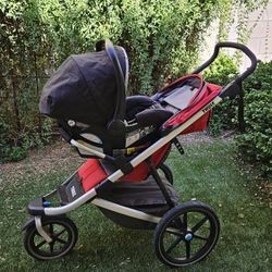 Thule Urban Glide 2 Jogging Stroller + Infant Car Seat Attachment