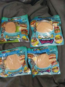 Squishy burger  glitter balloon ball