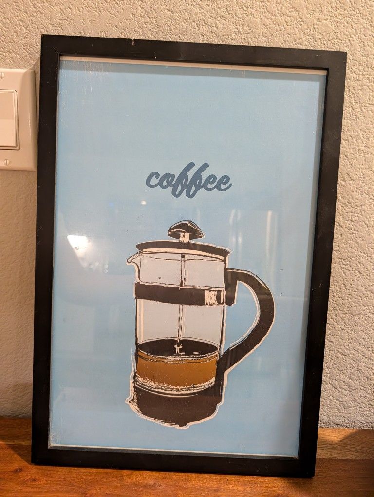 Framed Coffee Print Art