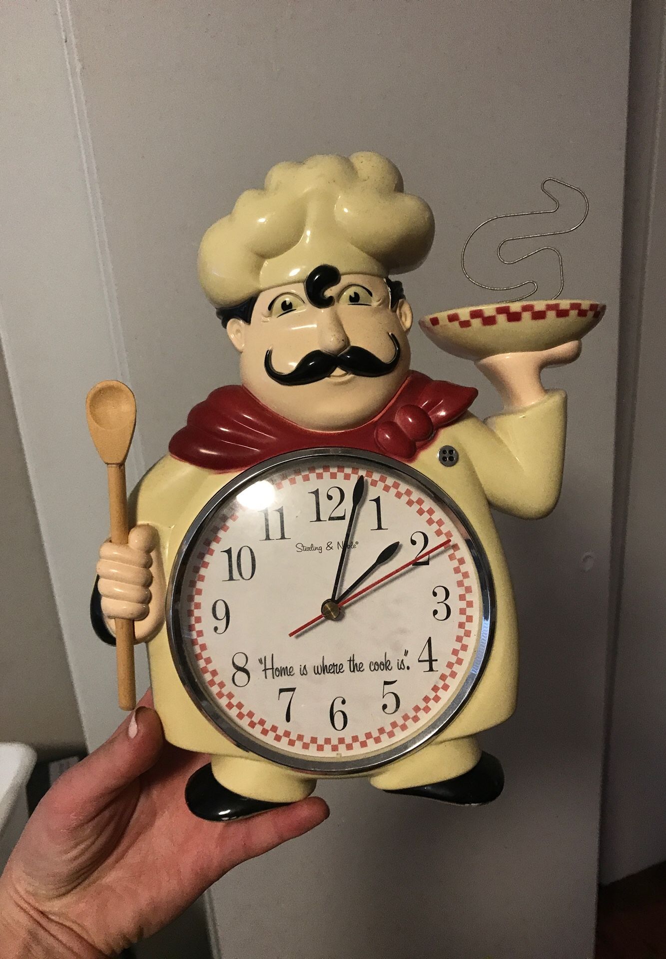 Kitchen chef clock