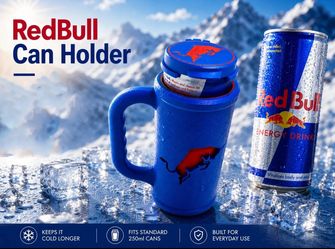 Red Bull 3D Printed energy Drink Cup Holder