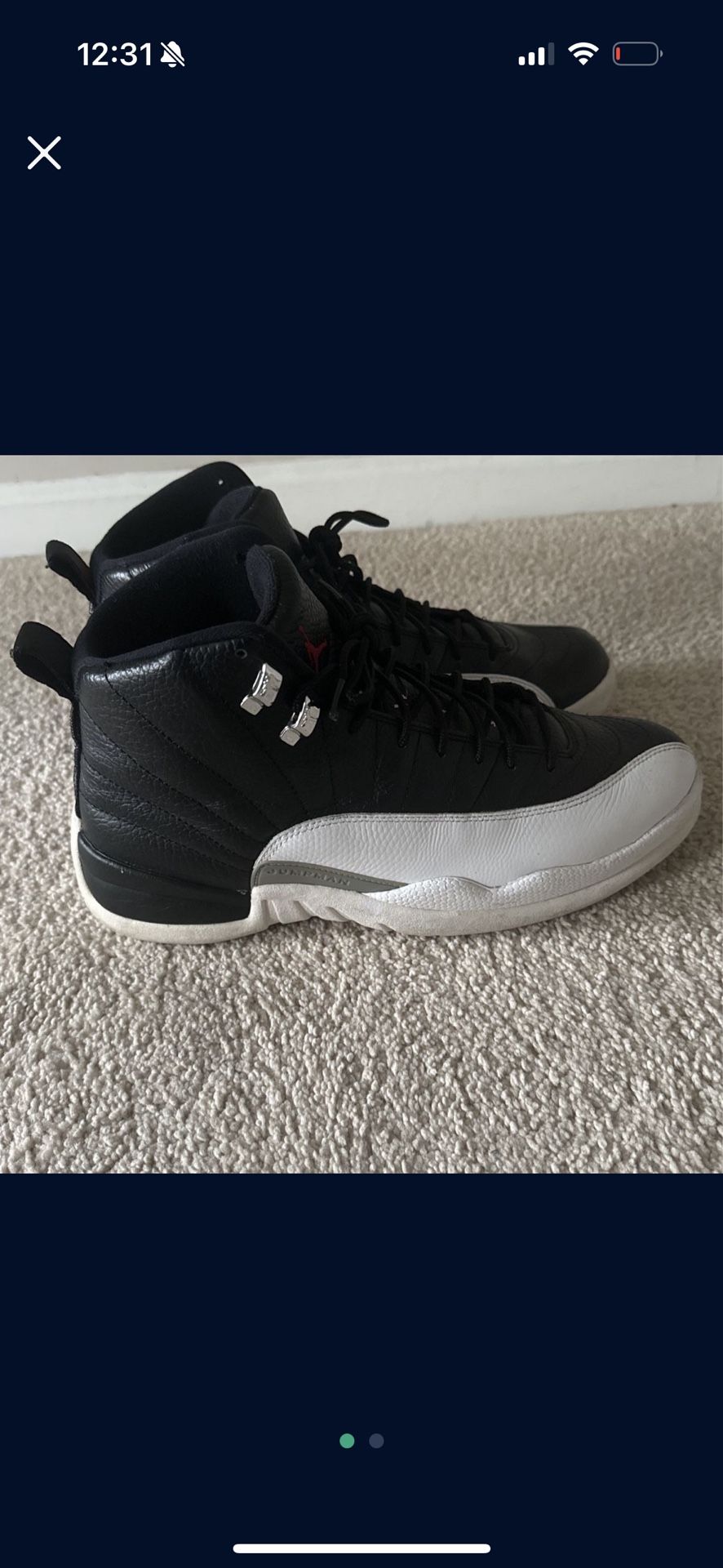 Jordan 12 Size 10.5 $70 Today Only